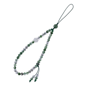 琼睿原创水晶手机链天然粉紫黄水晶手机挂绳短款手腕挂饰男女吊坠高档白水晶手机链挂件串珠挂绳精致挂件送礼