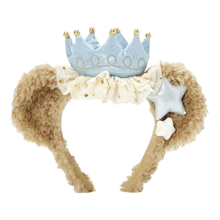 迪士尼达菲梦幻庆典发箍雪莉玫可爱小熊毛绒头箍游园拍照道具头饰