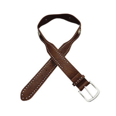 民族风棕色编织百搭腰带