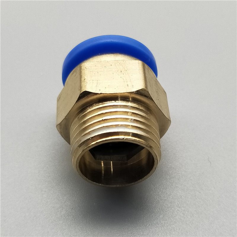 气动气管PC8-02快速接头铜304不锈钢4-M5快插16-06螺纹直通10-01