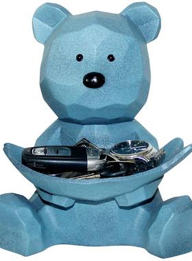 暴力熊装饰摆件玄关钥匙收纳盒