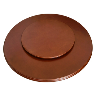 实木圆桌面家用大桌面带转盘简约现代酒店餐桌面板旋转台2025新款