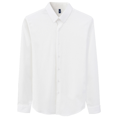 高级感白色衬衫长袖商务休闲