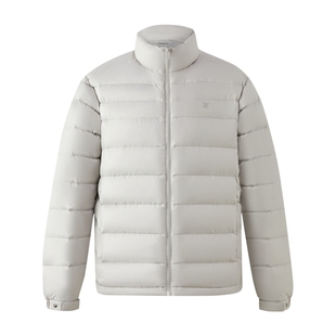 Eland衣恋排骨服羽绒服男装时尚轻薄保暖立领鹅绒外套2025冬季款