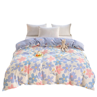 花卉小碎花ins风清新纯棉被套单件 全棉亲肤被罩简约学生宿舍定做