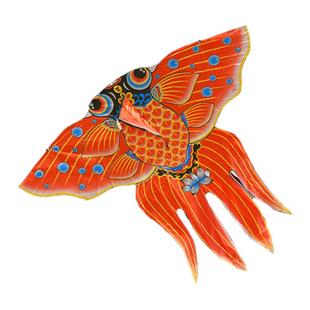 中式金鱼风筝装饰周岁生日布置背景墙挂饰宝宝抓周场景拍照道具