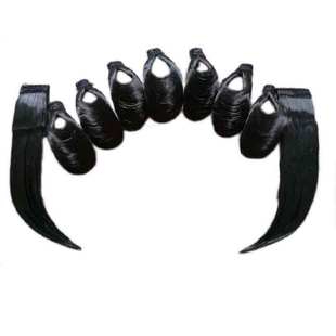 戏曲舞蹈古装用假发片子仿真水鬓唱京剧戏服头饰青衣花旦贴片鬓角