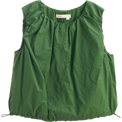 WHM柔软尼龙布抽褶背心