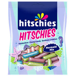 现货 小红书同款Hitschler网红混合彩色水果糖美人鱼珠光胶囊软糖