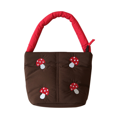 梵花不语萌趣蘑菇手提小包