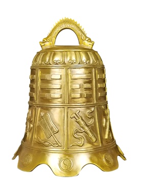 纯黄铜大号撞钟复古铜铃铛