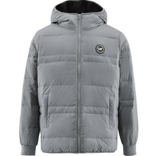 CAT卡特男士新款户外休闲百搭简约加厚保暖连帽羽绒服外套