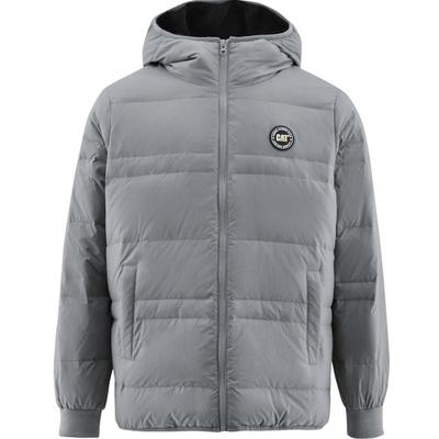 卡特连帽羽绒服CAT羊羔绒内里