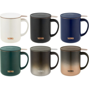 膳魔师大容量保温杯马克杯咖啡杯办公水杯带茶漏茶水分离泡茶杯子