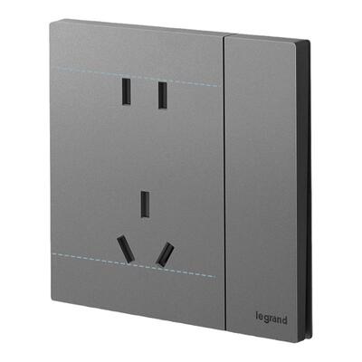 罗格朗10A深砂银五孔15年