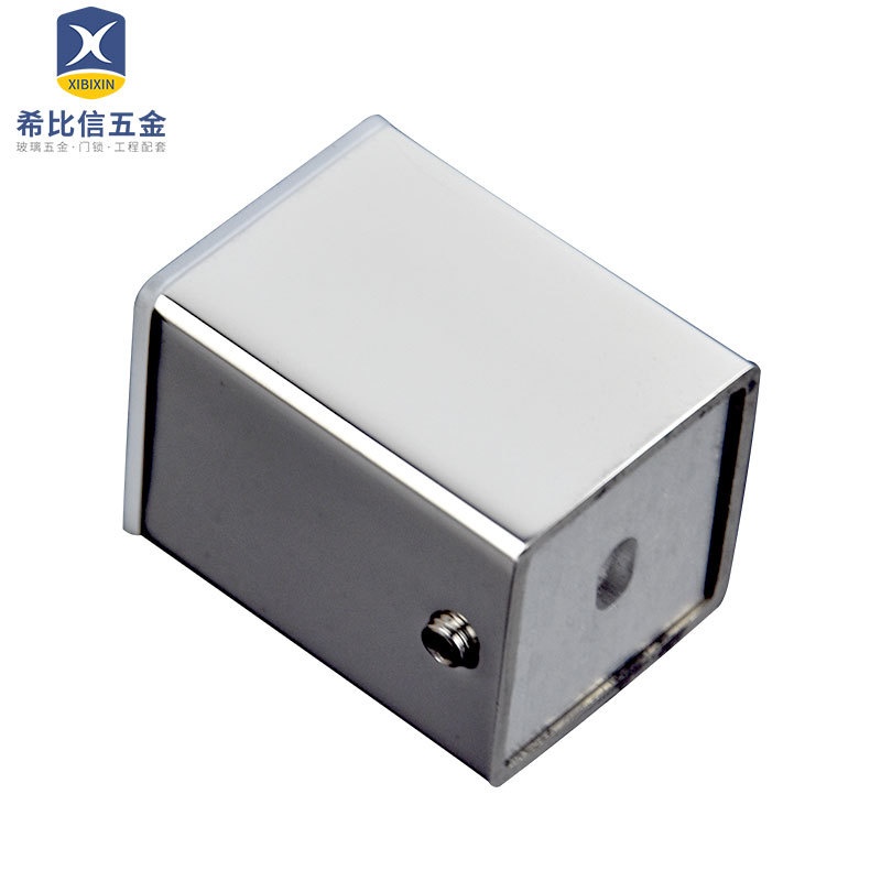 淋浴房玻璃连接件方管连接件不锈钢法兰座淋浴房拉杆配件批发