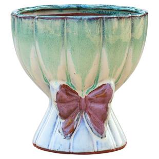 热销推荐多肉花盆陶瓷大口径莲花蘑菇手捧蒂亚老桩绿植桌面阳台盆