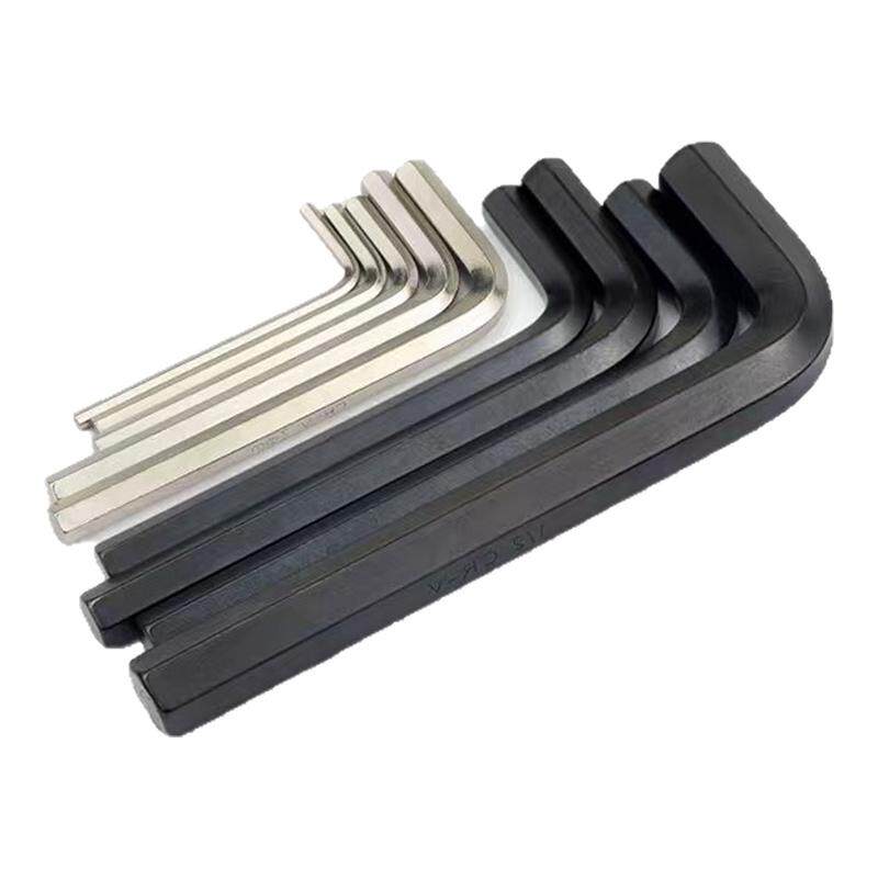 黑色淬火高强度英制美制内六角扳手方头平头手拧内六方L型扳手