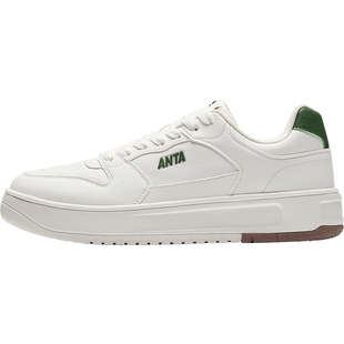 安踏破竹丨经典平底小白鞋男鞋2026春季新款板鞋运动鞋112618015