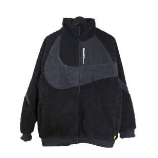 Nike耐克2022男子秋冬新款大勾保暖摇粒绒双面穿夹克FB1910-010