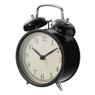 宜家正品德卡闹钟台钟静音钟简约桌面床头座钟时钟北欧复古创意表