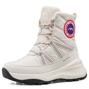新款雪地靴女哈尔滨零下40度大棉靴时尚防水防滑保暖加绒滑雪靴子