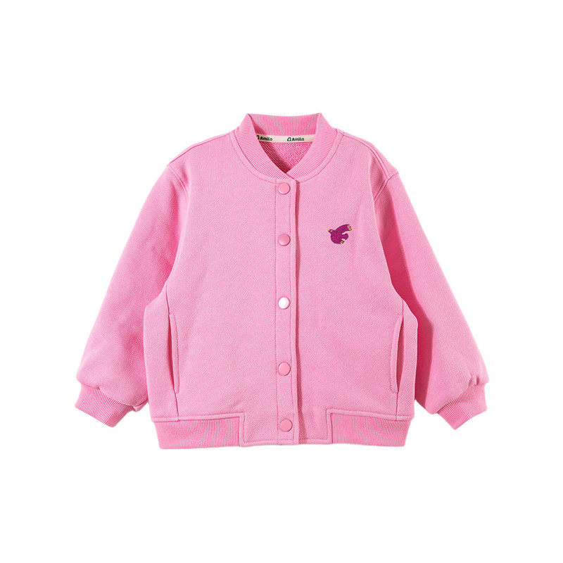啊咪啦女童休闲棒球服春秋款