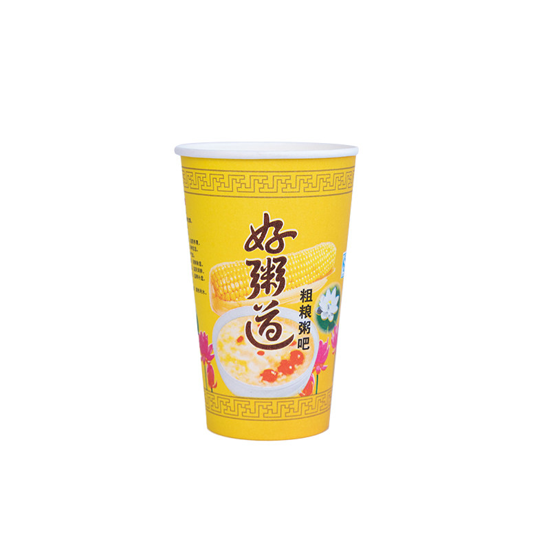 加厚粥杯一次性商用早餐粥打包杯早餐专用杯子带盖稀饭营养粥纸杯