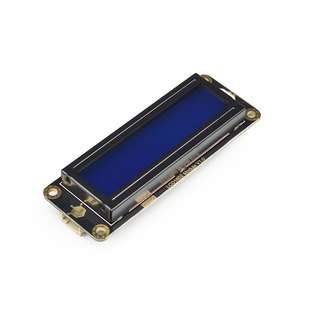 DFRobot Gravity:I2C LCD1602蓝底液晶显示屏兼容3.3V/5V可调背光