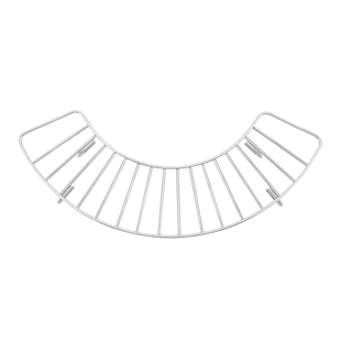 户外不锈钢烤盘沥油架 露营便携回形卡扣固定煎炸滤油半圆隔热架