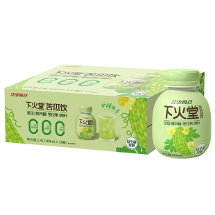 江中食疗下火堂苦瓜汁饮料大餐救星儿童吃手液断轻食水果蔬菜12瓶
