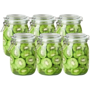 密封罐食品级玻璃瓶子家用腌咸菜泡菜坛子装辣椒酱蜂蜜容器储物罐