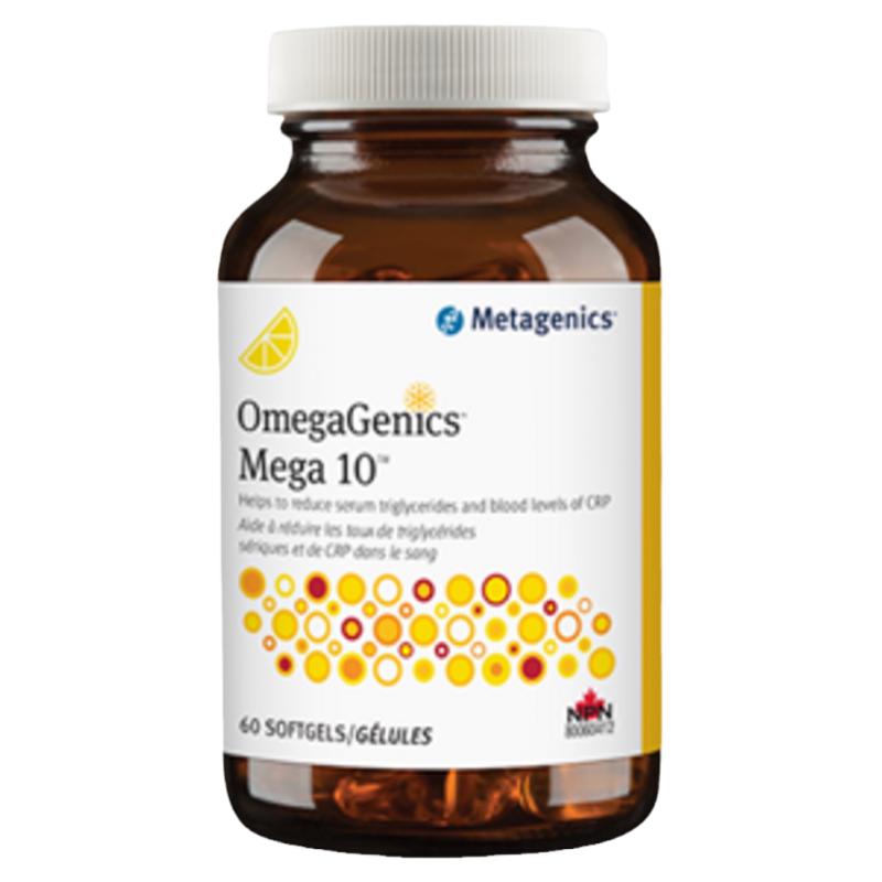 Metagenics 麦特金尼斯 OmegaGenics Mega10 降低甘油三酯  CRP