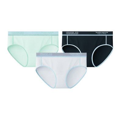 螃蟹秘密美式风内裤女100%纯棉裆