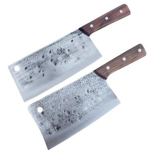 章丘菜刀家用老式纯手工锻打刀具厨房切肉刀剁骨锋利中式厨师专用