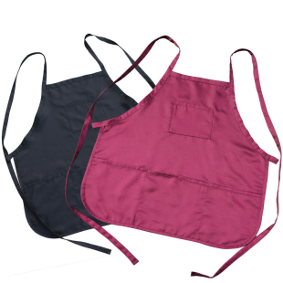 纺织厂围裙小个子背带工作服罩衣短款多兜餐饮上班专用可定制logo