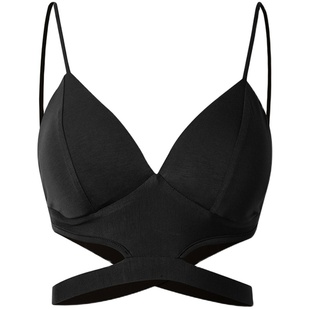 ZYM【性感自洽】上衣吊带镂空美背拉丁舞练功服成人女带胸棉2352