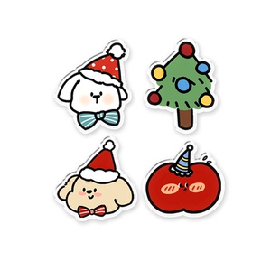 圣诞小狗厨房挂钩免打孔家用无痕粘钩擦手巾挂钩创意可爱墙壁贴钩