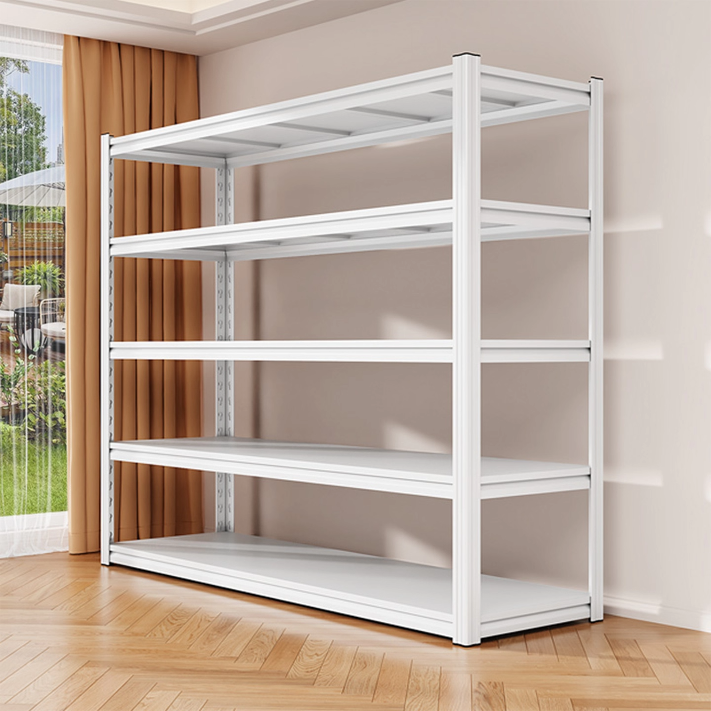 家用货架置物架多层落地仓库阳台储藏室杂物间商用超市钢制收纳架