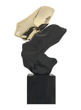 玻璃钢石头雕塑玄关摆件过道装饰