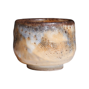 茶与器台湾陶艺家程警濠柴烧志野杯主人杯手工品茗杯个人功夫茶杯