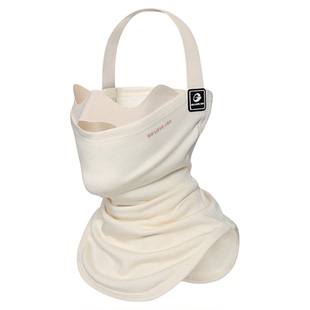 高乐捷美丽诺羊毛滑雪面罩女冬季户外防风防寒保暖护颈护脸面罩男