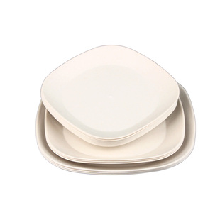 稻壳一次性餐具食品级盘子碗筷家用菜盘野餐碗盘商用加厚方形餐盘