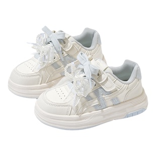 ABC童鞋女童小白鞋2026春季新款儿童板鞋学生中大童女孩运动鞋