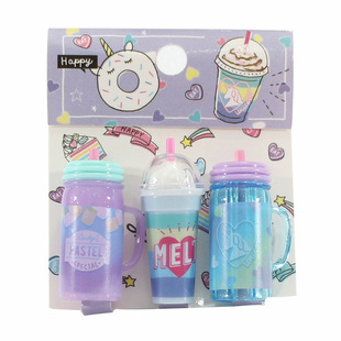 铅笔帽日本创意冰淇淋玻璃杯扭蛋机水杯可爱笔帽铅笔套铅笔延长器