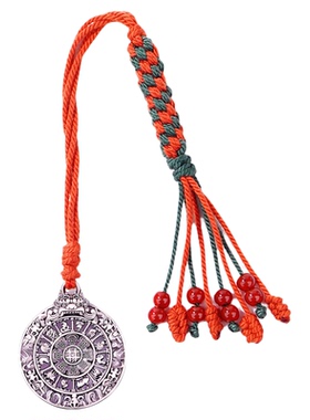 足银999九宫八卦藏传佛牌挂件