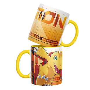 数码宝贝同人周边马克杯亚古兽迪路兽加布兽基尔兽陶瓷水杯马克杯