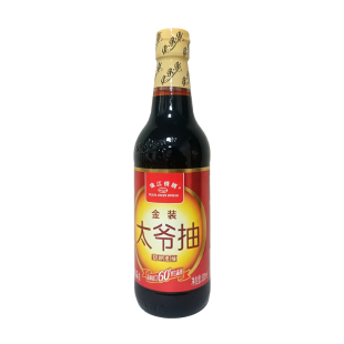 珠江桥金装太爷抽500ml*12瓶整箱 上色红烧腌制酿造酱油商用批发