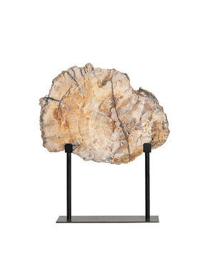 轻奢现代仿木化石摆件装饰品