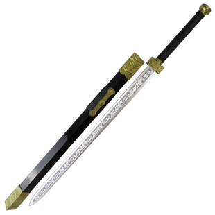 古风木剑汉剑儿童玩具宝剑长剑唐刀居合道武术练习刀花表演道具